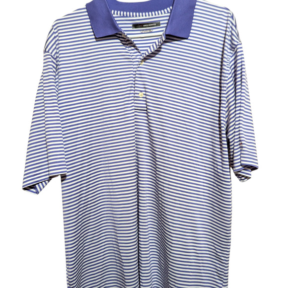 Greg Norman Other - GREG NORMAN Purple Striped Golf Short Sleeve Polo Men's Size XL Play Dry